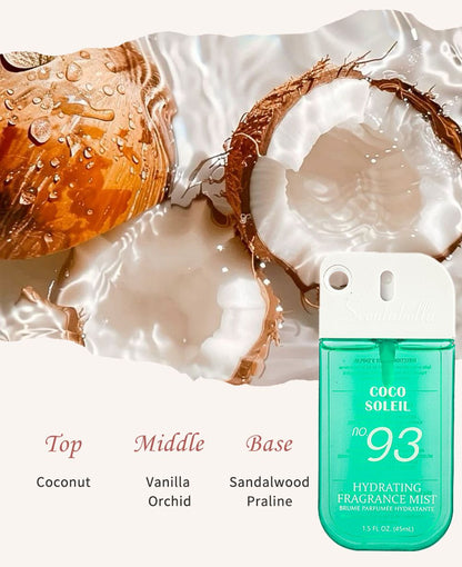 4 Scents Travel-Size Body & Hair Fragrance Mist (1.5 fl oz) - Long-Lasting Fruity & Floral Fragrance for Women, Dates & Gifts
