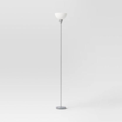 Torchiere Floor Lamp Black Minimalist Standing Light with 3-Way Switch Light Bulbs Not Included