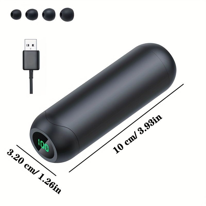 True Wireless Stereo Earbuds; HD Display HiFi Sound Quality; Waterproof Headset Earphone Mini For Smartphones