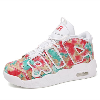 New men's and women's trend fashion personality basketball sneakers fashion match men's sneakers 5 colors
