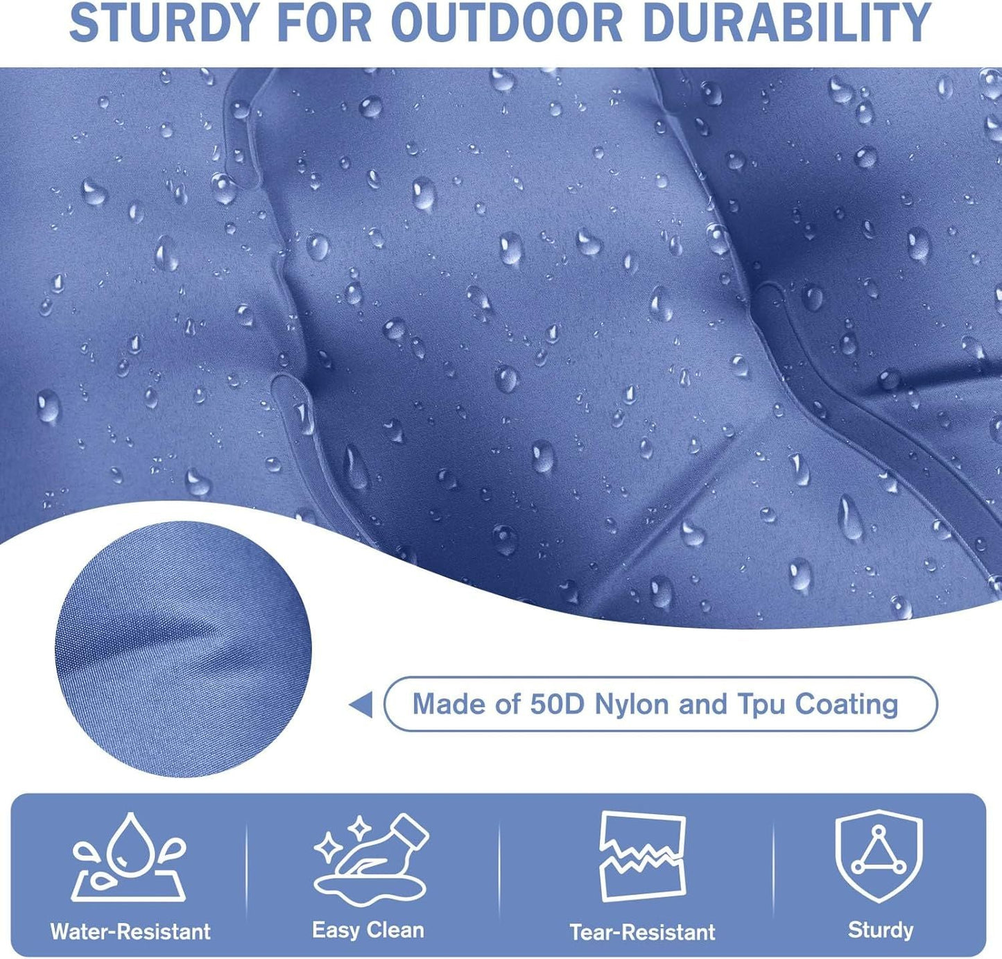 Camping Sleeping Pad, Ultralight Camping Mat with Pillow Built-in Foot Pump, 4" Thick Inflatable Sleeping Mat Compact for Backpacking, Hiking, Car Traveling, Camp Tent