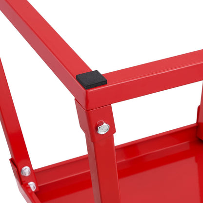 Plyometric Jump Box, 12 Inch Plyo Box, Steel Plyometric Platform and Jumping Agility Box, Anti-Slip Fitness Exercise Step Up Box for Home Gym Training, Conditioning Strength Training, Red
