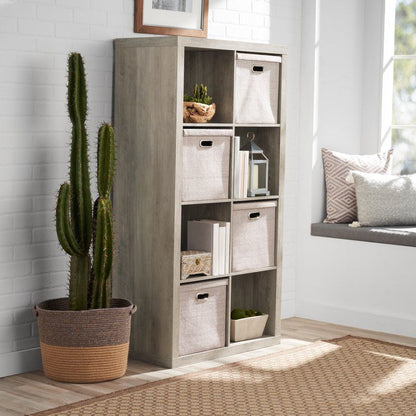 8 Cube Storage Organizer, Rustic Gray