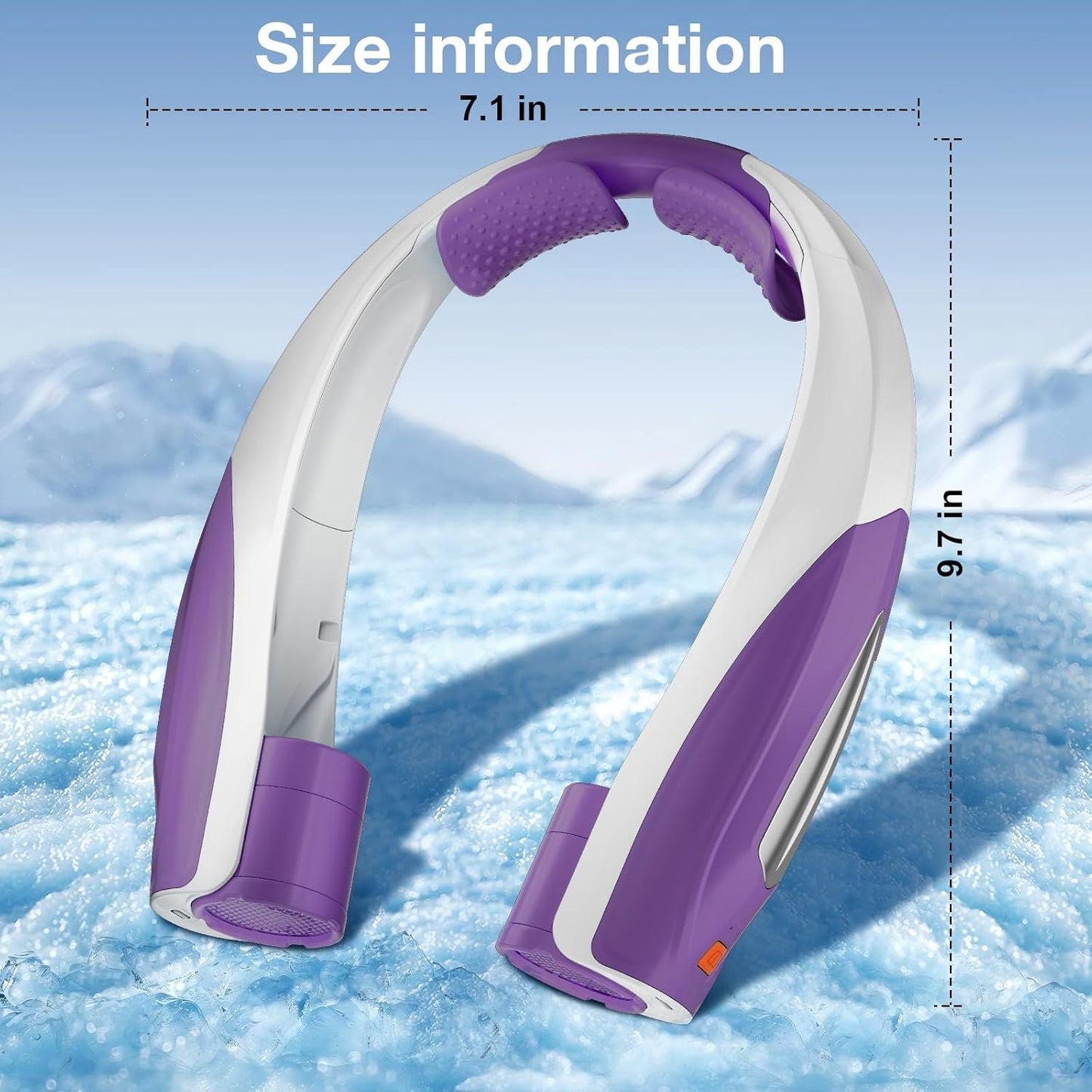 Neck Fan, 6 Speeds Adjustable Portable Personal Fan Rechargeable, Faster Cooling Wearable Fan, Ultra Quiet for Home, Office, Travel, Outdoor
