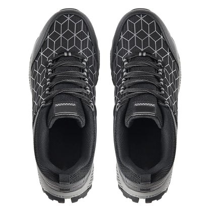 Steel Toe Shoes for Men, US Size 8.5 Wide, Men's Cushion Sport Safety Toe Athletic Work Shoe, Indestructible Safety Sneakers Lightweight,Breathable Industry Construction Work Shoes, Black