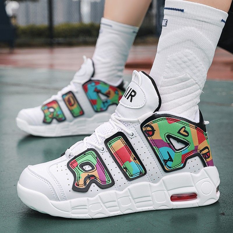 New men's and women's trend fashion personality basketball sneakers fashion match men's sneakers 5 colors