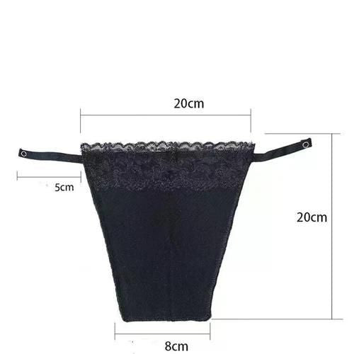 8 Pack Women Lace Cami Clip-on Mock Camisole Overlay Modesty Panel for Low-Cut Shirt