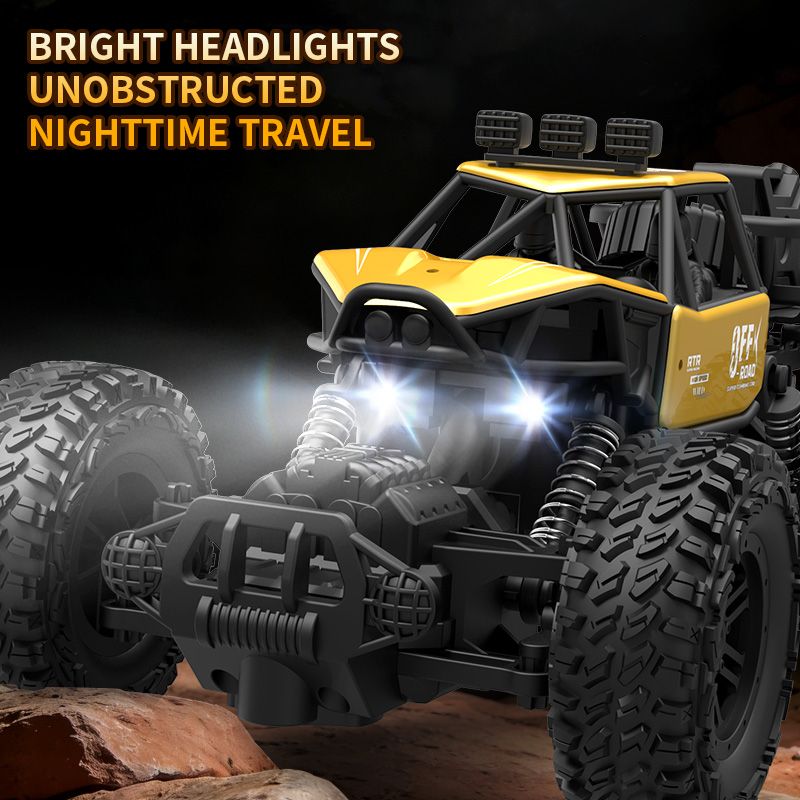 All-terrain Electric Toy Car, Alloy Car, 1:20 Scale Model Car, 2.4GHz R/ C Off-road Car, High-speed Car, with Headlights And Shock Absorption, Birthday Gifts for Kids Over 3 Years Old