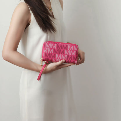 MKF Collection Hofstra M Signature Wallet Wristlet by Mia k