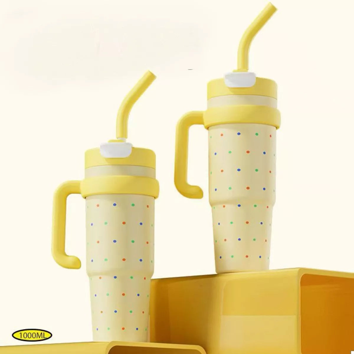 Large Capacity Water Bottle with Straw