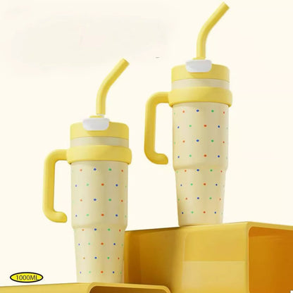 Large Capacity Water Bottle with Straw