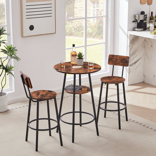 Round Bar Stools With Shelves