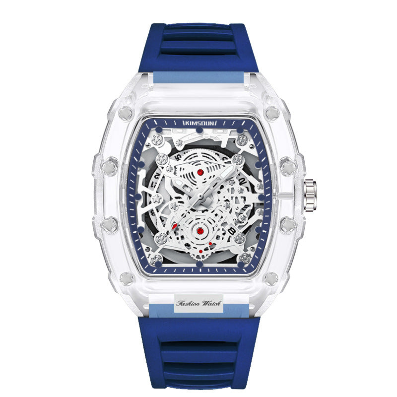 Wholesale Fashionable Transparent Mens Watches Waterproof Timepieces