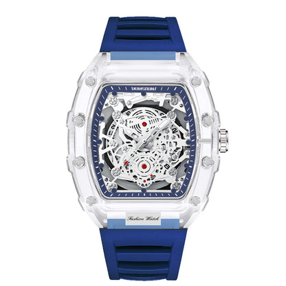 Wholesale Fashionable Transparent Mens Watches Waterproof Timepieces