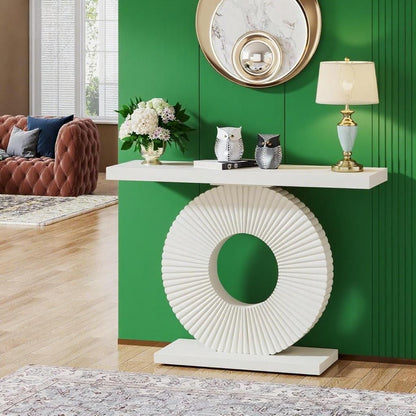 Console Table  Wood Entryway Table