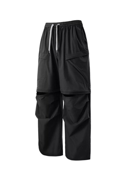 Men's Cargo Pants with Drawstring Waist