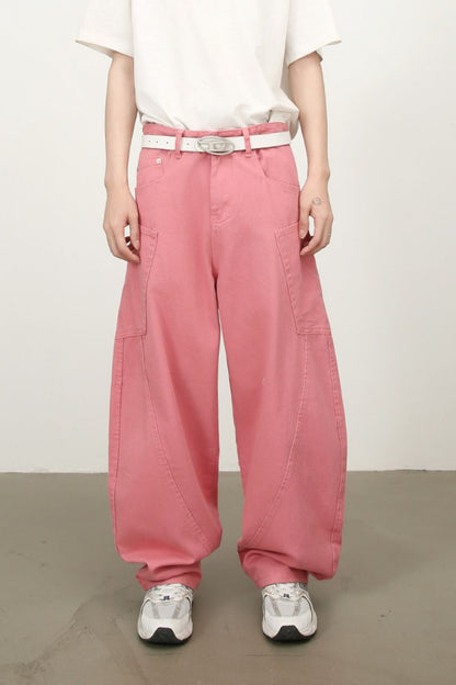 Men's Mid Rise Wide Leg Jeans