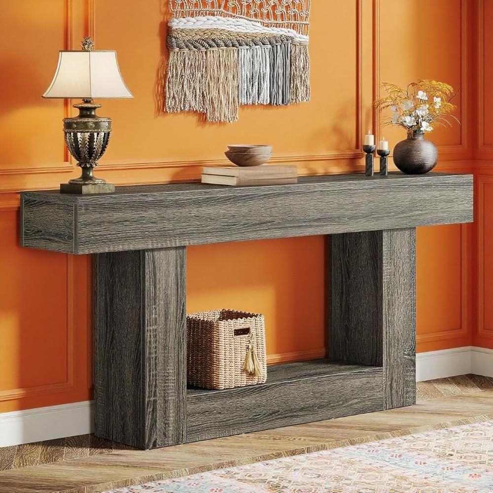Console Table Entryway Table Long Wood Sofa Table
