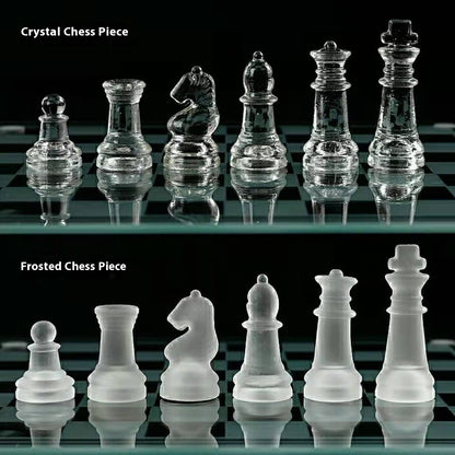 Frosted Glass Chess Puzzle Game