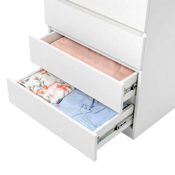 4-drawer Cabinet Without Handles, White