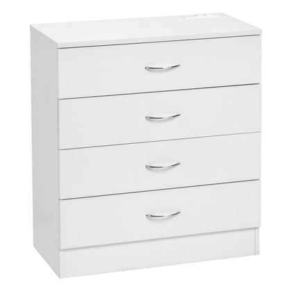 4 Drawers, 2 USB  2 Sockets, Bedside Table