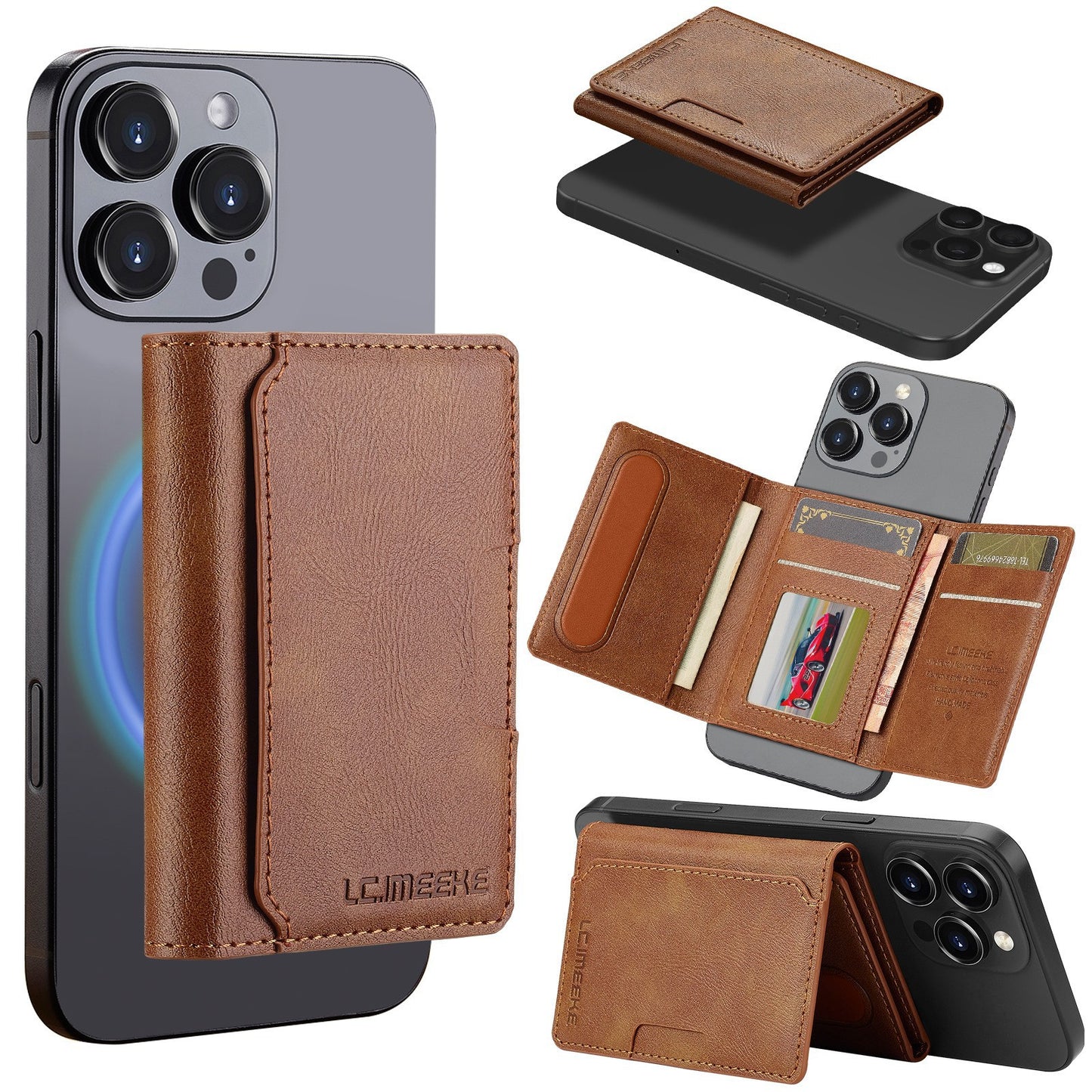 Magnetic Card Holder Anti-skimming Phone Case