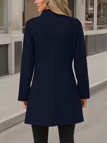 Button Up Long Sleeve Coat