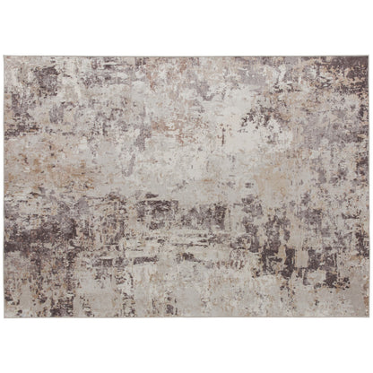 Machine Washable Area Rug 4x6, Non-Slip Modern Abstract Floor Carpet For Living Room, Bedroom, Dining Room, Mixed-Brown