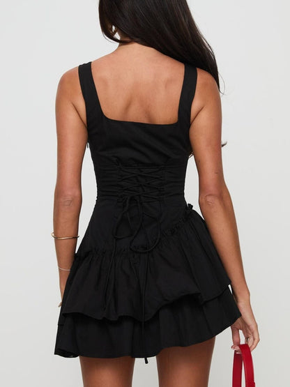 Ruffled Layered Mini Dress