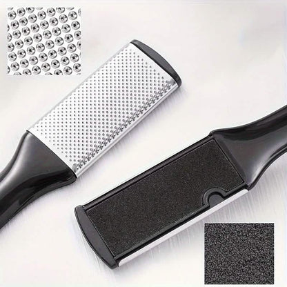 4-Piece Stainless Steel Foot File Set – Callus & Dead Skin Remover