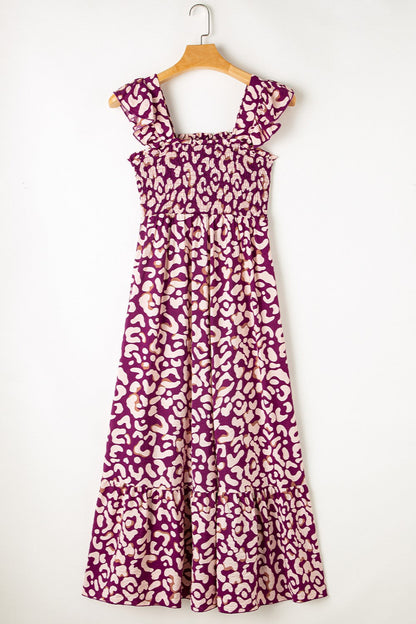 Boho Printed Midi Dress