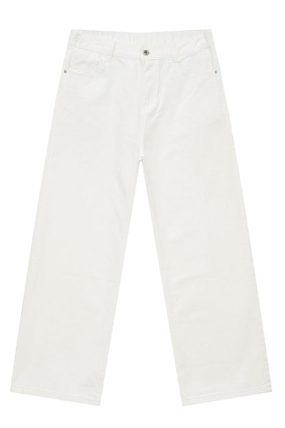 Wide Leg Jeans with Pockets