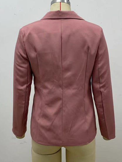 Temperament  cross-border long sleeved small suit jacket women's versatile