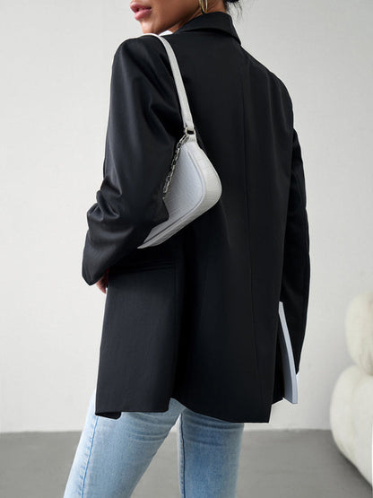 Women's Double-Breasted Blazer Jacket - Professional - Multiple Colors