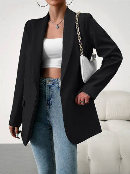 Women's Professional Blazer Suit - Lapel Jacket - Multiple Colors