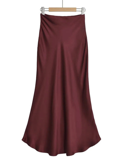 High waist maxi skirt