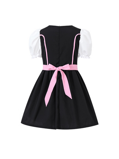 Girls Oktoberfest Costume Dress - Multi-Color Festival Outfit