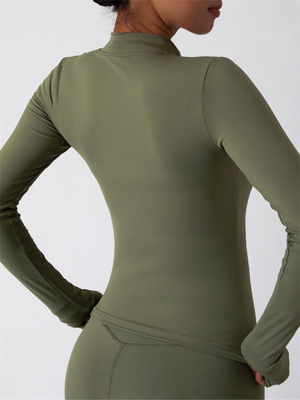 Women's Athletic Cardigan Jacket - Breathable & Quick-Dry