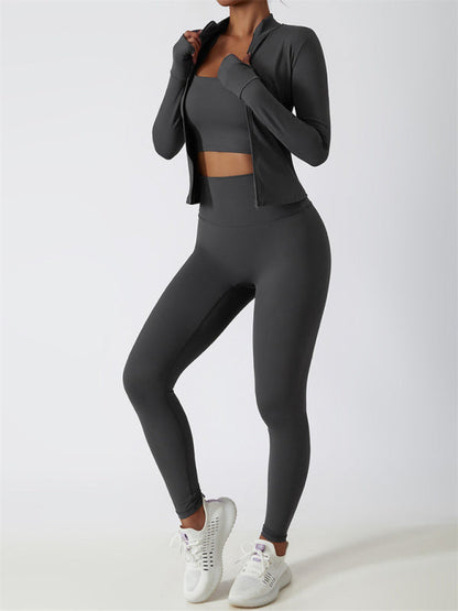 Women's Athletic Cardigan Jacket - Breathable & Quick-Dry