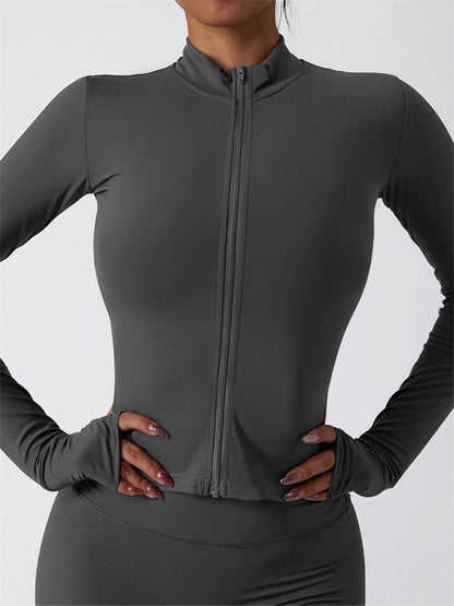 Women's Athletic Cardigan Jacket - Breathable & Quick-Dry