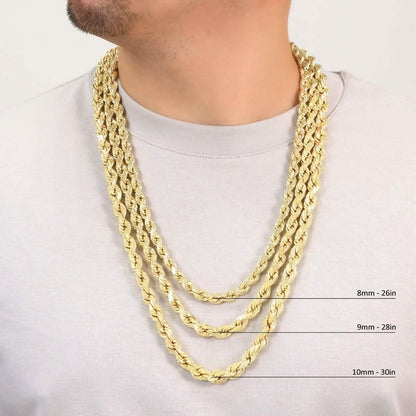 Rope Chain in Yellow Gold - 5mm